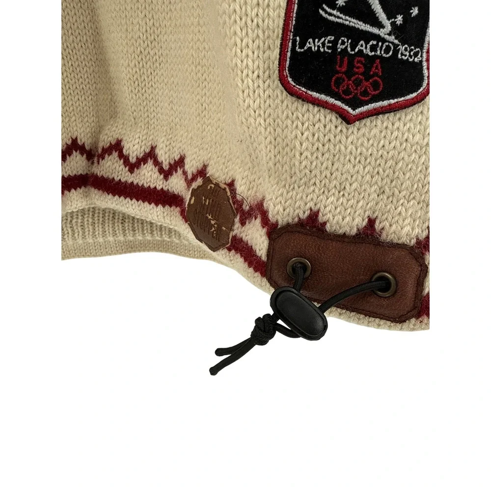 Dale of Norway Sweater Men M Cream Lake Placid 1932 Olympic Windstopper Zip